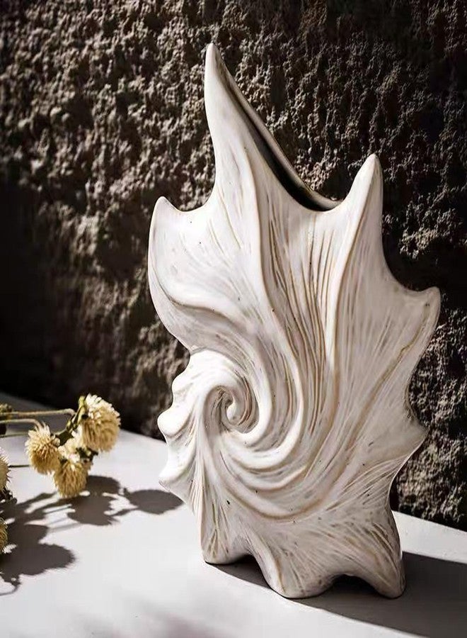 Fuukou Small Ceramic Flower Vase for Home Decor - Cute Starfish Decorative Vase for Home Decor,White Ceramic Vase for Flowers,7.6 Inch Modern Vases for Ideal Shelf Decor Table Living Room Décor - Image 4